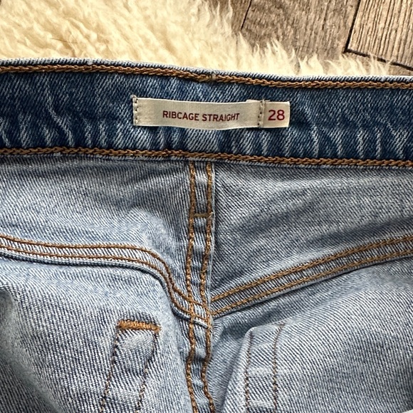 Levi's Ribcage straight blue jeans - Picture 3 of 7